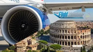 A320 London Heathrow Departure: Rome Scenery Unveiled at 35,000ft
