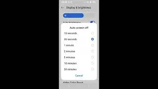 Automatic screen off and adaptive sleep mode in Realme