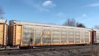 UP 8225 leads the F-AGBML past Galesburg, IL 2-18-12