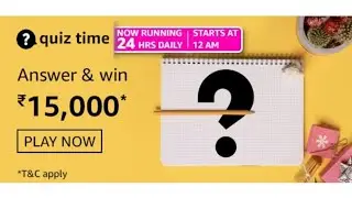 Amazon Quiz Answers Today | Win 15,000 Amazon Pay Balance | 23 june 2021