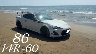 TOYOTA 86 14R-60 in 千里浜　石川県　トヨタ　TRD