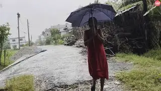 Montha Cyclone Effect-Incessant Rain-Walking through Farm and Village