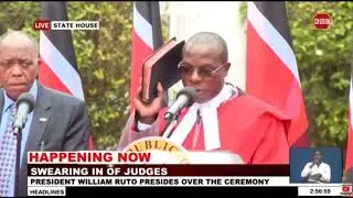 George Odunga take oath of office as Court of Appeal judge