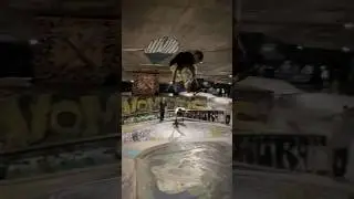 Skater Hits Insane Height, Body Slides the Ceiling in Underground Park! #mobtownsb #skatecolombia