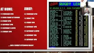 Redvee TV Show 2025: #52 2026 Super League Fixture Release