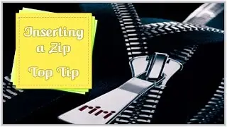 Inserting a Simple Zip Top Tip :: by Babs Rudlin at Fiery Phoenix