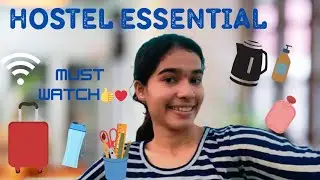 Hostel essentials ✨ A to Z list #hostelessential 