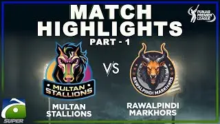 RAWALPINDI MARKHORS VS MULTAN STALLIONS | Part 01 | Punjab Premiere League | Geo Super