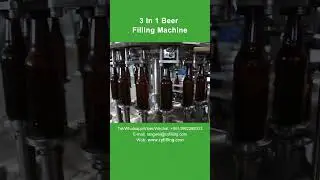 Automatic Glass Bottle 3 In 1 Beer Filling Machine, Beer Bottling Machine Line - Chenyu Machinery