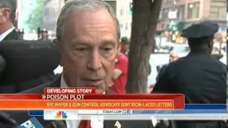 Ricin letters sent to Bloomberg refer to gun control