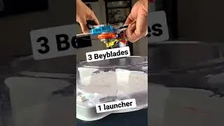 Beyblade triple launcher launch #shorts