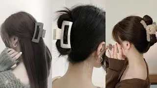 💘 Korean Claw CLIP HAIRSTYLES ✴️ TikTok Korea douyin Hairstyles ✨ Pinterest girl