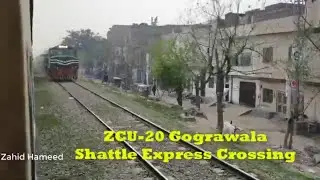 Train Journey|Fastest GEU-20 4558 23up Akbar Express Cross ZCU-20 6428 Gograwala Shattle Express