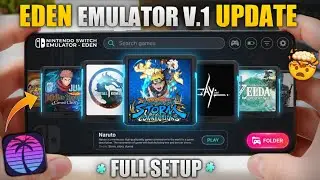 🔥NEW Eden V0.1 Update - Best Nintendo Switch Emulator For Android | full setup - Gameplay Test! 