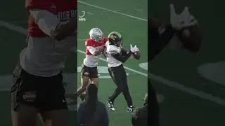 WR vs. DB highlights from Senior Bowl practice #shorts #nfl #giants #nygiants #newyorkgiants