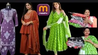 Meesho sharara set haul under 512/meesho suit haul/cotton kurta set haul 👌🥰/party wear suit haul 