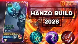 HANZO BUILD 2026! ONLY 3 SHORT😱 || HANZO FREESTYLE GAMEPLAY || MOBA LEGEND BANG BANG