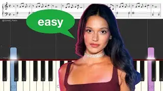 Claudia Arenas - Latin Girl | EASY Piano Tutorial + SHEET MUSIC