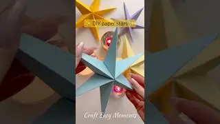 Christmas star decorations ✨ #diy #craft #diyideas #handmade #christmas  #craftideas