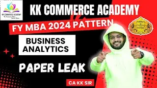 FY MBA Semester 1 | Business Analytics | Paper Leak | Question Bank | Paper Pattern |Imp Ques #kkca