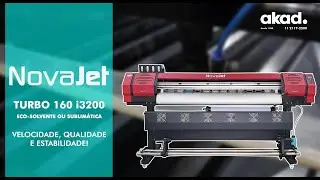 Impressora Novajet Eco-solvente e sublim&aacute;tica com cabe&ccedil;a EPSON i3200 - Qualidade e velocidade Turbo!