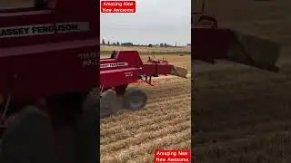 New amazing wheat straw bundle making machine with recent advance orders and new technology #farming