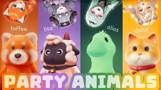 3 CUTE VTUBERS PARTY! w/Alias Anono, Toffee, & Chikafuji Lisa【PARTY ANIMALS】✿ Daisy Dandelion ✿