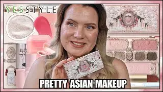 Testing Viral Asian Makeup! 💄 Flower Knows, Judydoll & More! | YesStyle Review 2025 | Clare Walch