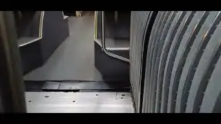 קטע נסיעה במטרונית קו 1 עם הכרזה חדשה תחנת רכבת חיפה מרכז השמונה