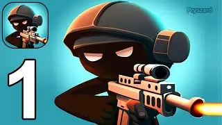 Stickman Warfare Battle Strike - Gameplay Walkthrough Part 1 Train Mission (iOS, Android)