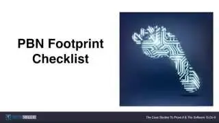 Private Blog Network (PBN) Footprint Checklist