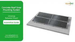 Installation Video of Rooftop Mount(Aluminum Universal Ballasted Roof Mount)