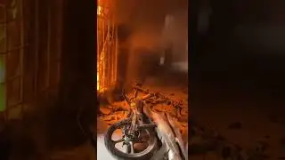 Motor terbakar dlm rumah