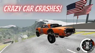 Crazy car crashes! BeamNG.drive #78  @luckyonetwo