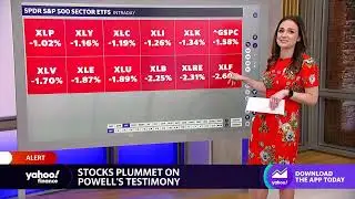 Stocks plummet on Fed Chair Powell&rsquo;s testimony, hawkish tone