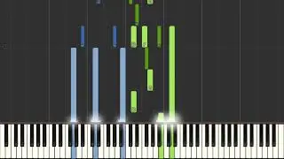 Fats Domino Blueberry Hill    [ Easy Piano Tutorial] Synthesia