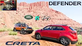 CRETA😱 VS DEFENDER 👿|| BEAMNG DRIVE!!