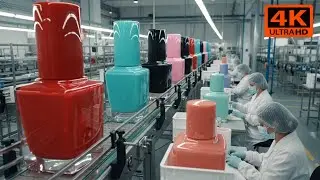 Inside A Modern Nail Polish Factory | How Nail Polish Is Made Step by Step | Full Process