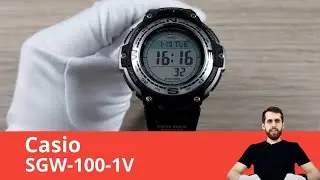Доступная альтернатива Pro Trek / Casio SGW-100-1V / Распаковка / Обзор часов