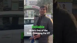 Reliable Kota&rsquo;s One of the Best Coaching for IIT || #kotahelpline #kota #reliable #CDSSir #allen