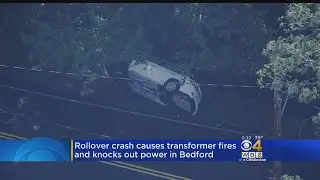 Car Crashes Into Utility Pole, Leaves Homes Without Power