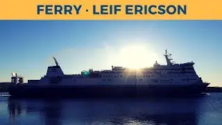 Departure of ferry LEIF ERICSON  in Port aux Basques (Marine Atlantic)