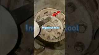 The ingenious tool for install the stuck bolt. #asmr #tips #tools #repair #skills #truck #shorts