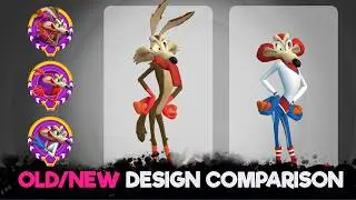 OLD-NEW DESIGN Comparison - Speedskater Coyote I Looney Tunes World of Mayhem