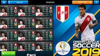 Plantilla De Per&uacute; Copa Am&eacute;rica 2021 Para Dream League Soccer 2019 Normal y Al 100%
