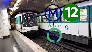 ( Métro Ligne 12 ) Son très puissant 0:42!! À bord d'un MF67 A2 Pte de Versailles à Convention [4K]