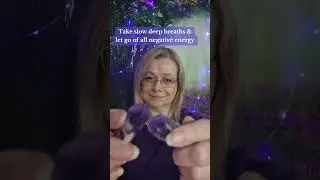 Reiki to take away your problems. Asmr amethyst crystal healing