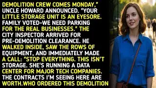 DEMOLITION CREW COMES MONDAY,