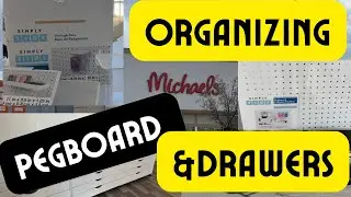 🧵 Michael&rsquo;s Sewing/Craft/ Journaling Makeover &ndash; Drawer & Pegboard Setup Before +After! #MichaelsHaul