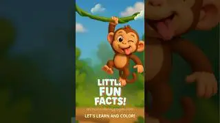 Monkeys Do Math?! 🐵➕🧠Color Yours at animal-coloringpages 🌐🎨 #funfacts #facts #shorts #monkey #kids